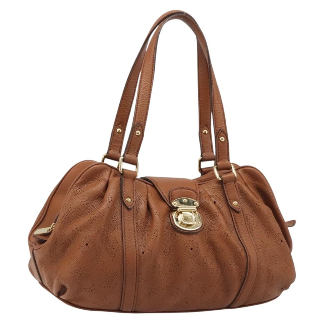 Louis Vuitton Mahina Runner PM Brown Leather Handbag M97052 (1 of 18)