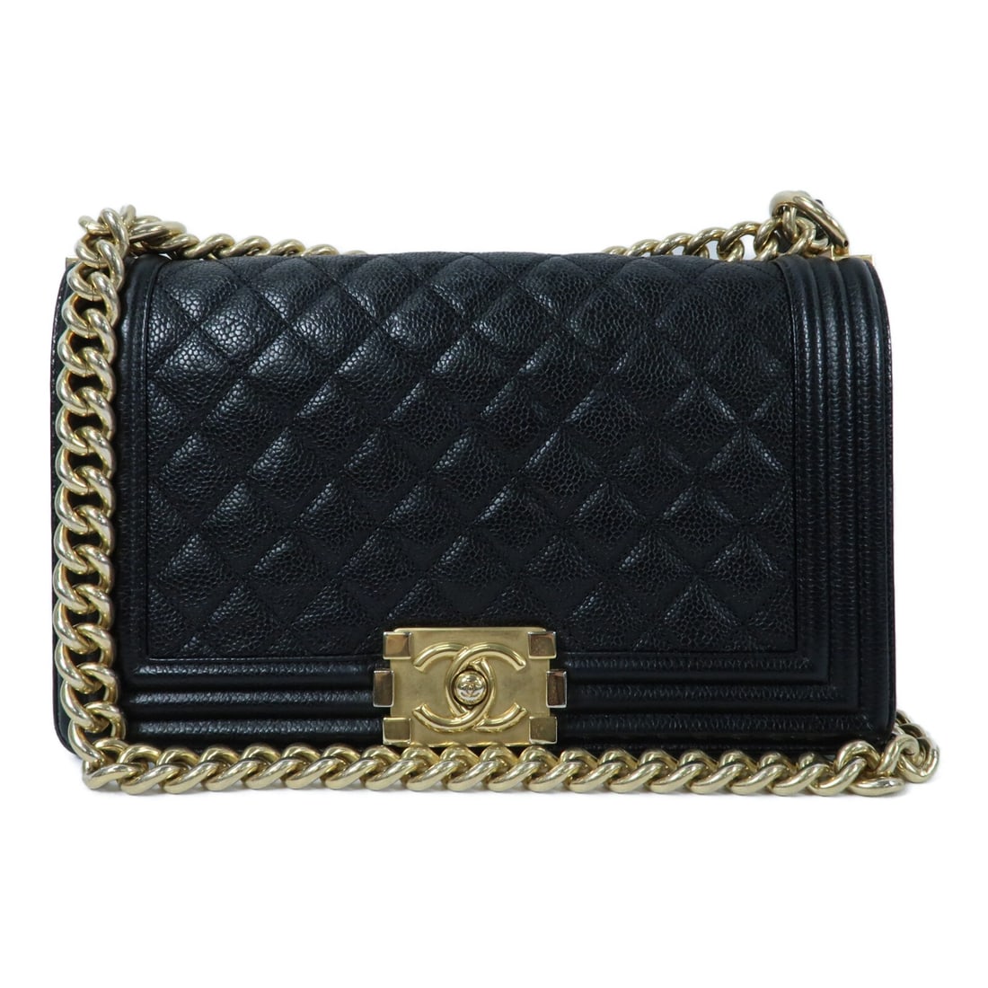 CHANEL Boy 25 A67086 Black Calfskin Shoulder Bag GHW (1 of 18)