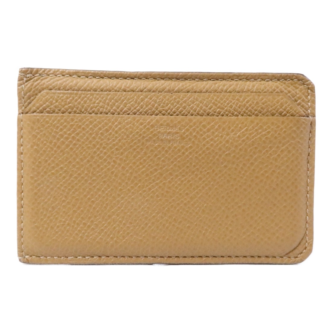 Hermes City 4CC Epsom Calfskin Card Holder Biscuit Brown (1 of 13)