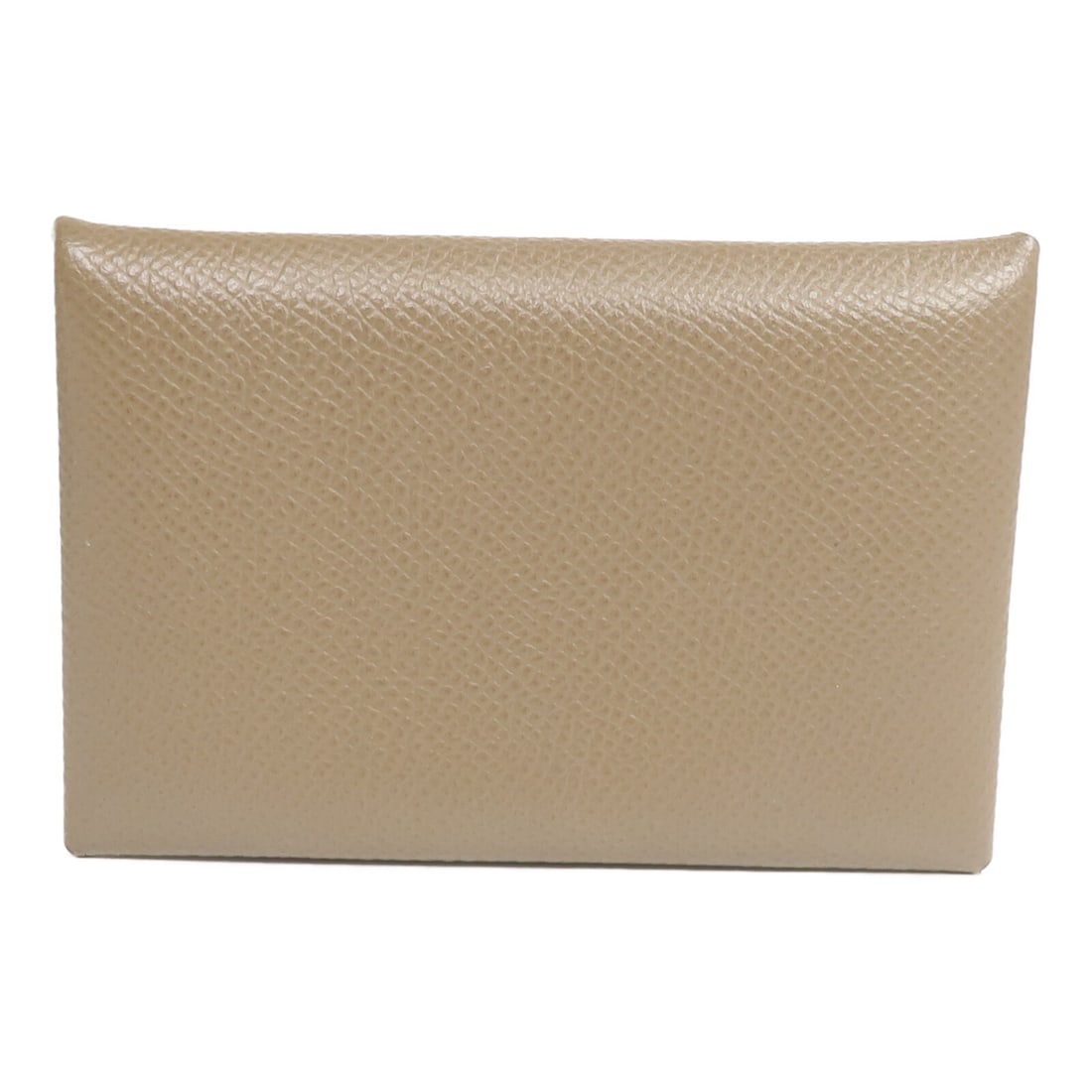 Hermes Calvi Epsom Calfskin Card Case Etoupe Gray PHW (1 of 14)