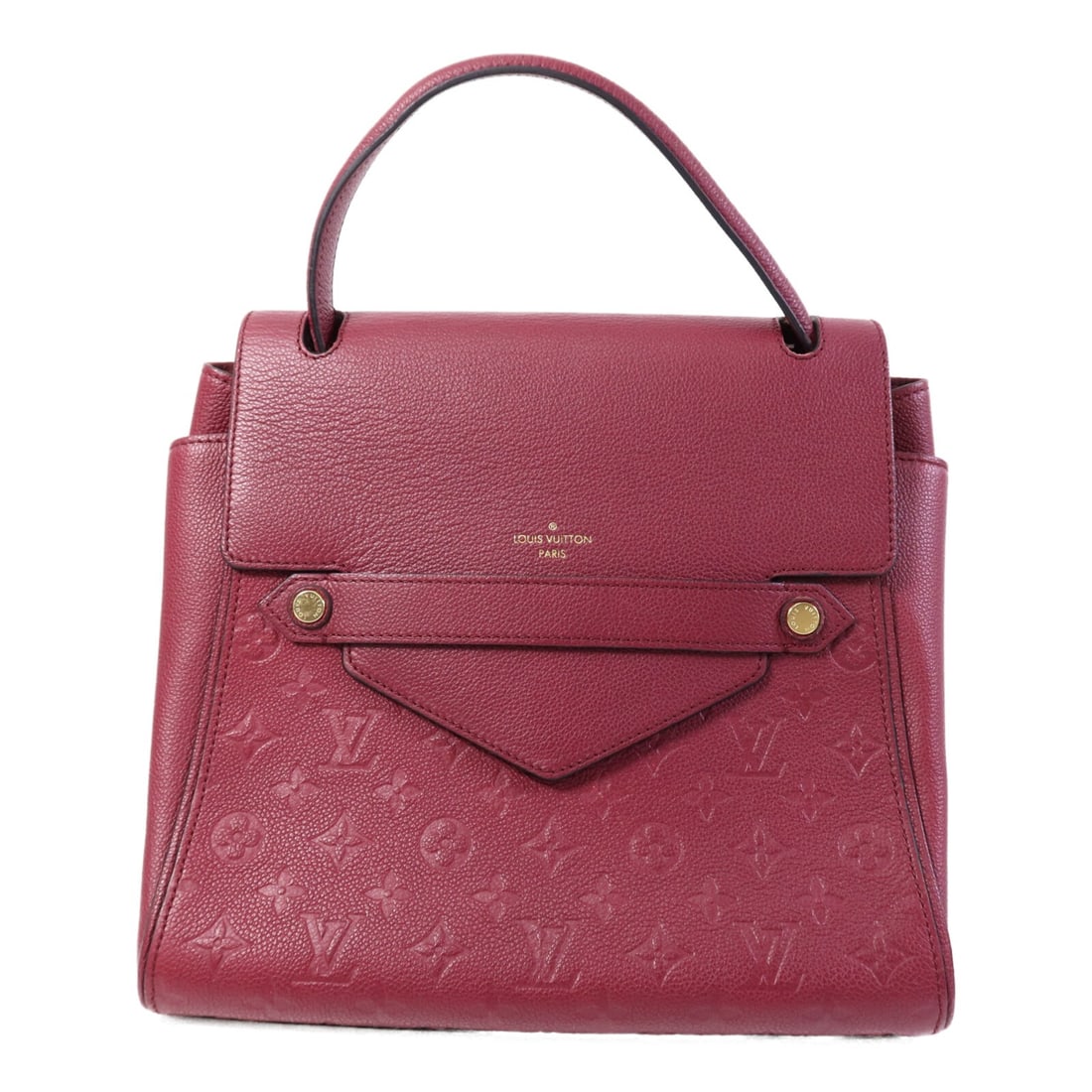 Louis Vuitton Trocadero M50438 Monogram Empreinte Calfskin Handbag Red: Louis Vuitton Trocadero M50438 Monogram Empreinte Calfskin Handbag Red A Louis Vuitton Trocadero hand bag, model M50438, in red Monogram Empreinte and calfskin (cowhide). It features a magnetic pocket