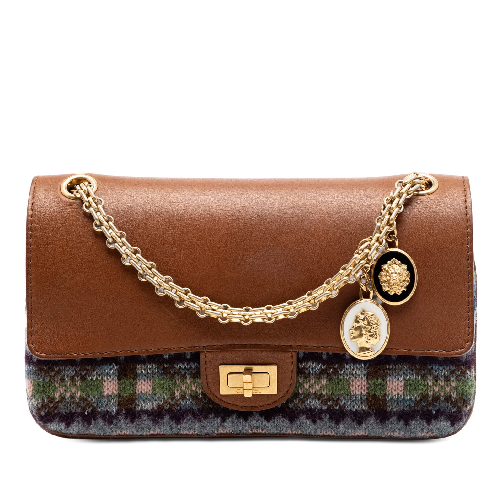 Chanel Reissue 2.55 Medallion Nude 225 Double Flap Bag (1 of 6)