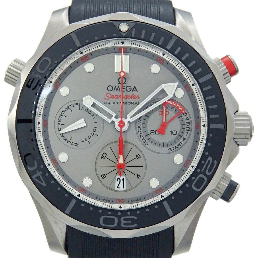 OMEGA 212.92.44.50.99.001 Seamaster Diver 300M mens chronograph watch: OMEGA 212.92.44.50.99.001 Seamaster Diver 300M mens chronograph watch This is an OMEGA Seamaster Diver 300 ETNZ Professional Co-Axial Chronograph wristwatch designed for men. Crafted in Switzerland, t