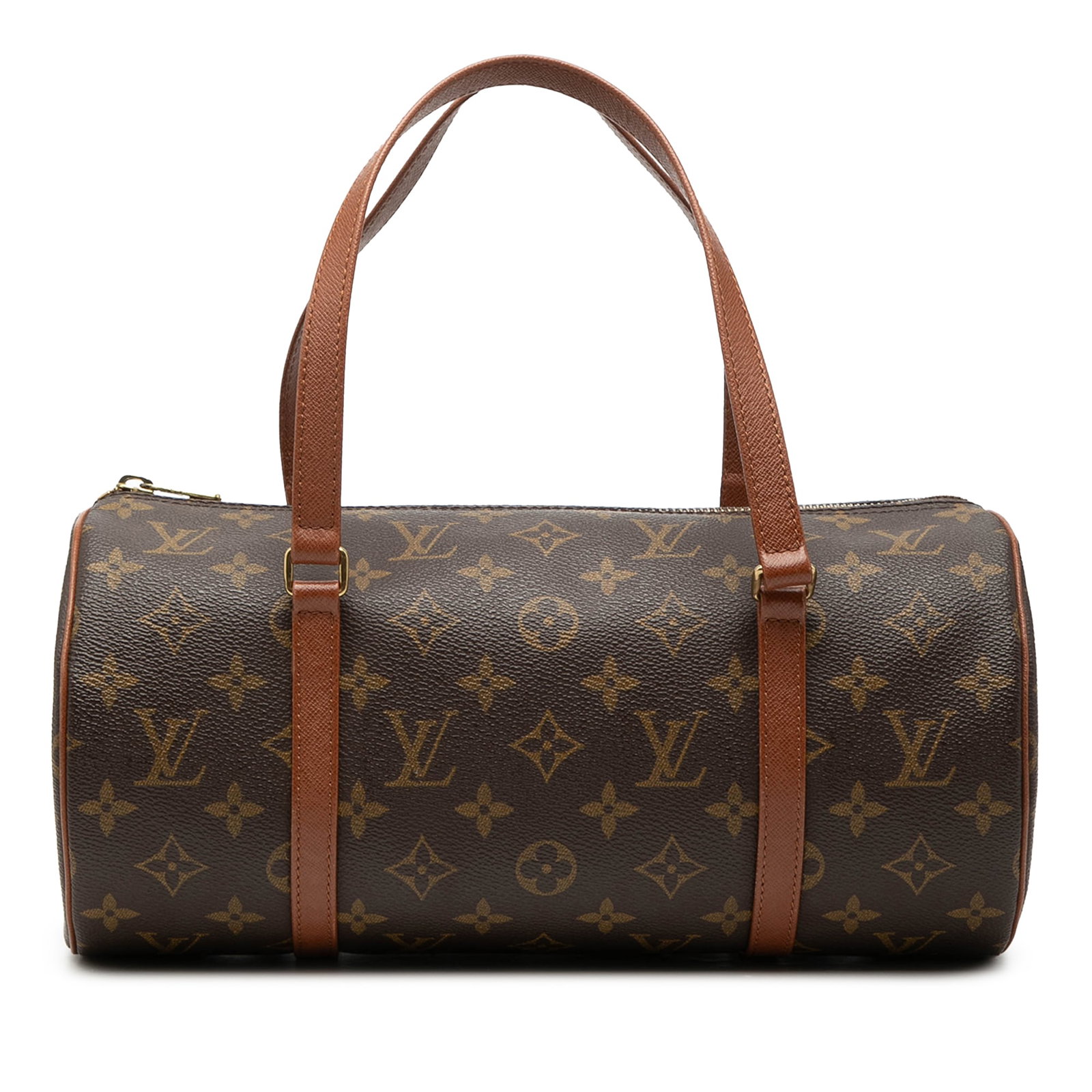 Louis Vuitton Monogram Papillon 30 Brown Canvas Bag: Louis Vuitton Monogram Papillon 30 Brown Canvas Bag The Louis Vuitton Monogram Papillon 30 is crafted from signature monogram canvas and features flat leather handles with a top zip closure. This hand