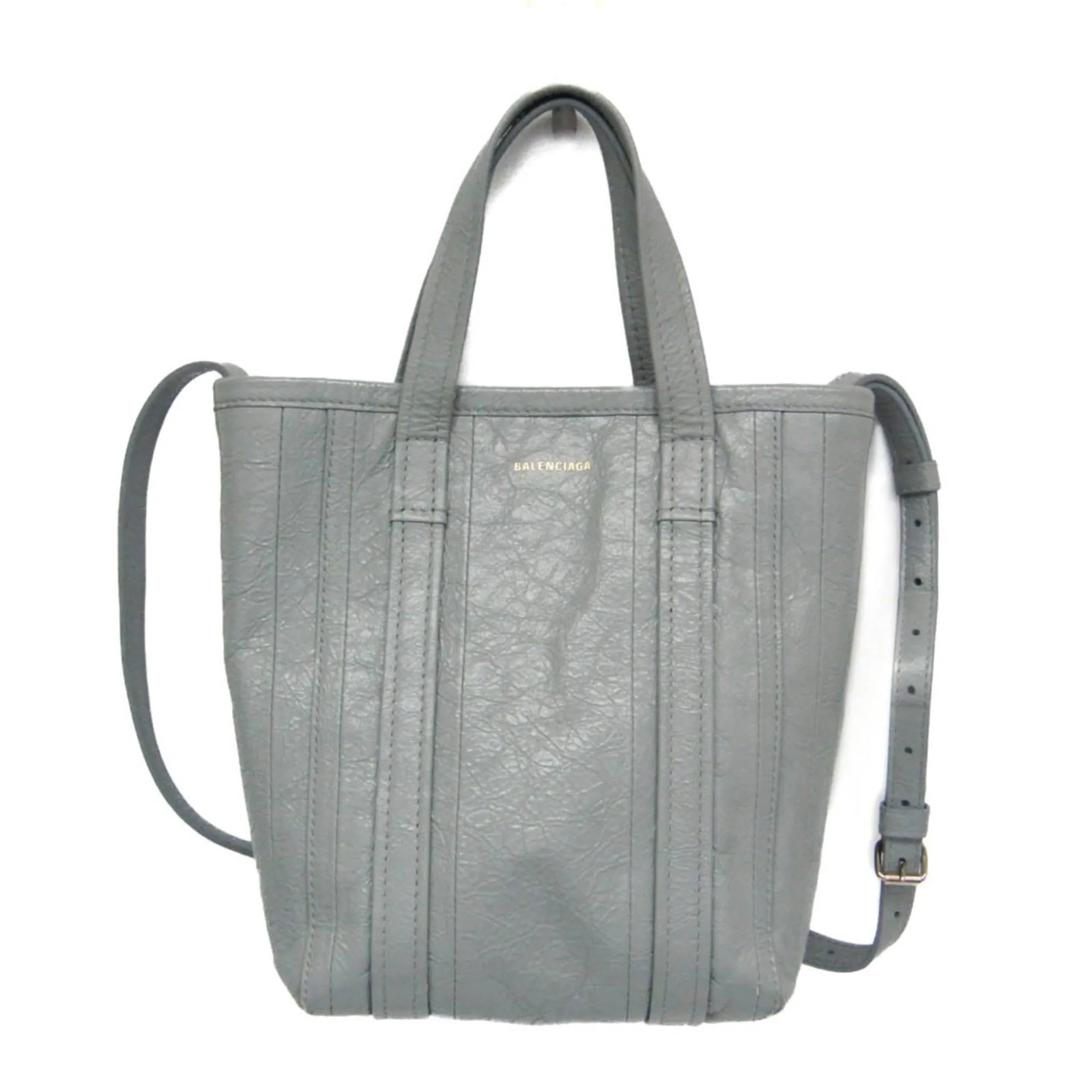 Balenciaga Vintage Tote Gray Leather Handbag: Balenciaga Vintage Tote Gray Leather Handbag This Balenciaga Vintage tote is crafted from gray leather and designed for women. The bag features a classic silhouette with dimensions of 18cm x 25cm x 10