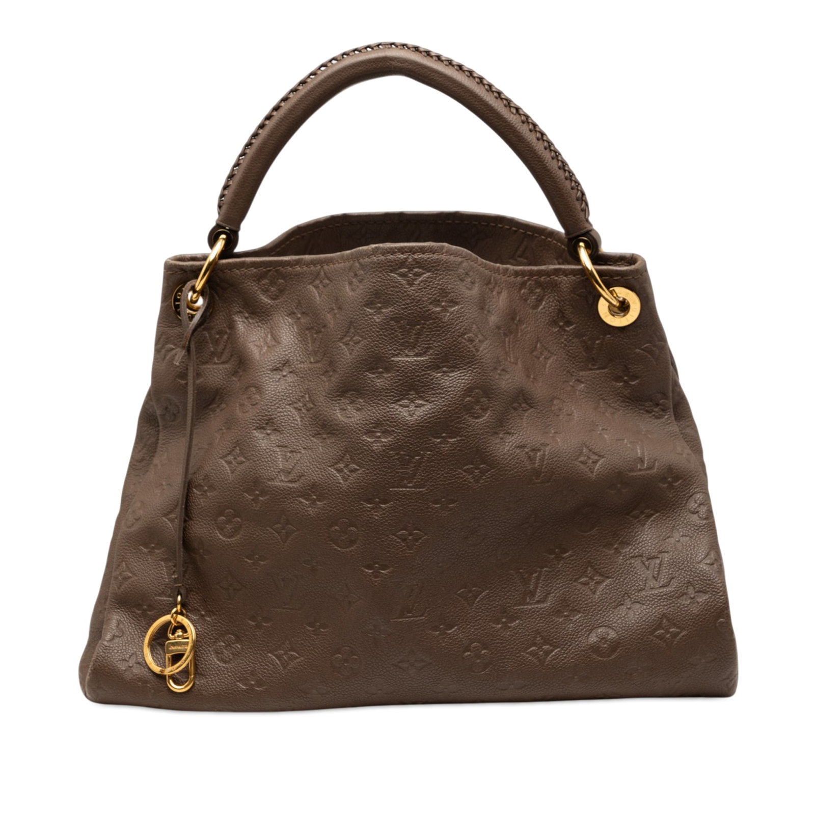 Louis Vuitton Artsy MM Monogram Empreinte leather handbag: Louis Vuitton Artsy MM Monogram Empreinte leather handbag This Louis Vuitton Monogram Empreinte Artsy MM features a brown monogram-embossed leather body, a rolled leather handle, an open top, and inte