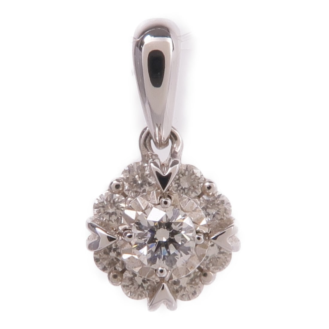 18K White Gold Diamond Pendant Top for Women (1 of 6)