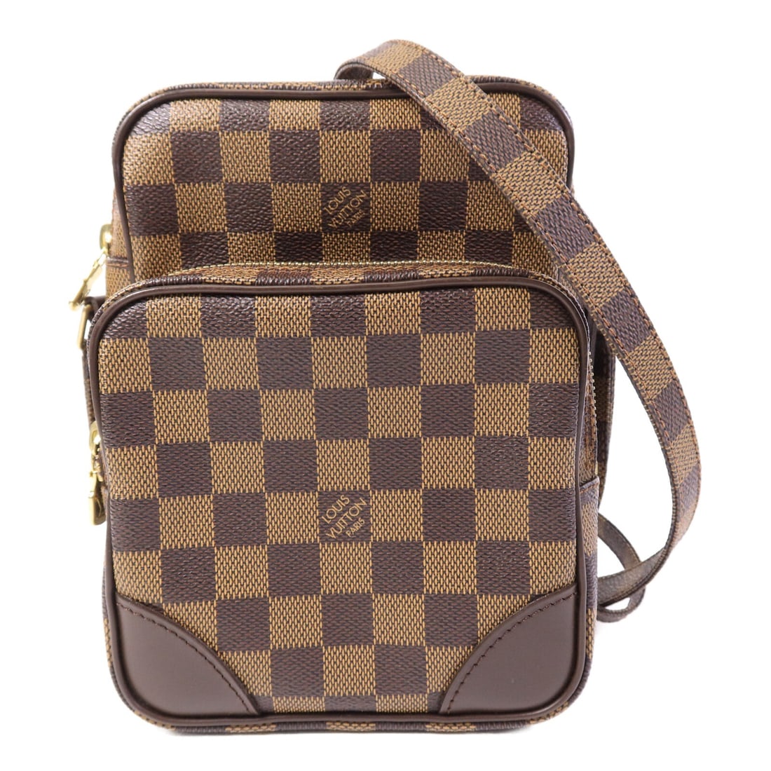 Louis Vuitton N48074 Damier Brown Shoulder Bag with GHW (1 of 15)