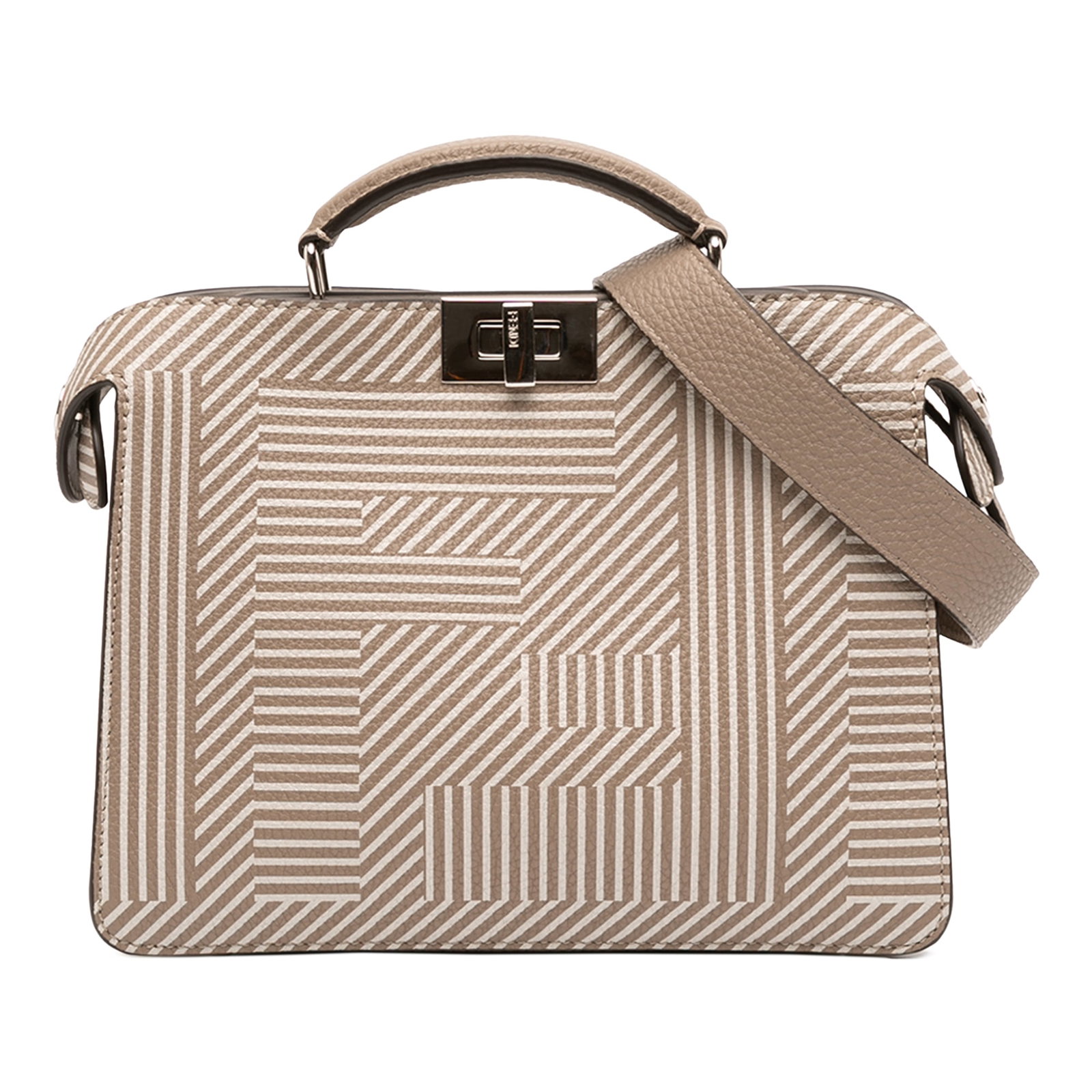 Fendi Peekaboo ISeeU Brown Leather Satchel (1 of 13)