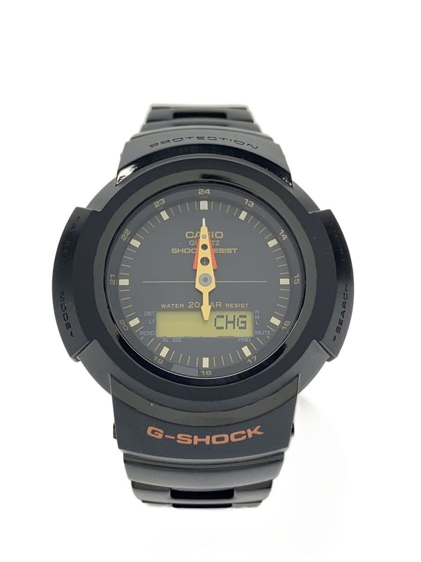 Casio G Shock AWM 500UA Stainless Steel Men's Quartz Watch: Casio G Shock AWM 500UA Stainless Steel Men's Quartz Watch This CASIO x UNITED ARROWS G-SHOCK AWM-500UA men's quartz wristwatch features a durable stainless steel construction with a black finish. Des
