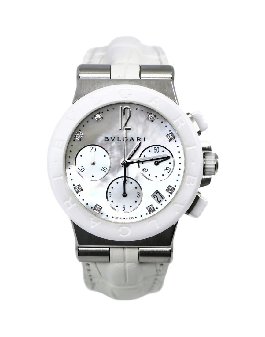 Bvlgari Diagono DG37 men's automatic watch with diamond bezel (1 of 5)
