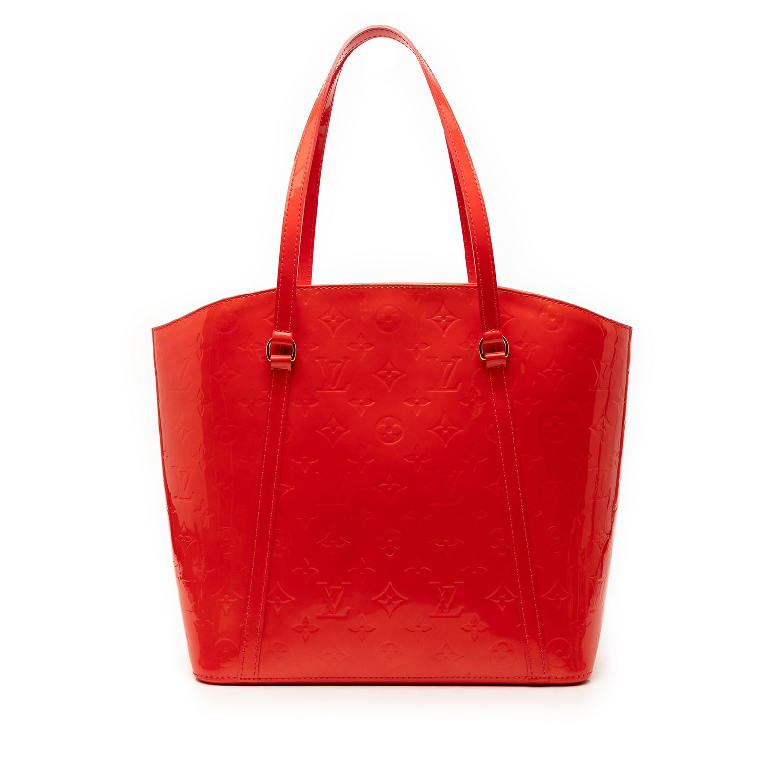 Louis Vuitton Avalon GM Monogram Vernis Red Leather Bag (1 of 7)