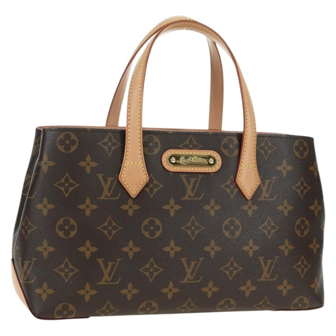 Louis Vuitton M40595 Wilshire PM Monogram Canvas Women's Handbag: Louis Vuitton M40595 Wilshire PM Monogram Canvas Women's Handbag Louis Vuitton Wilshire PM hand bag in Monogram Canvas, designed for women and made in the USA. It comes with a dust bag and item box. T