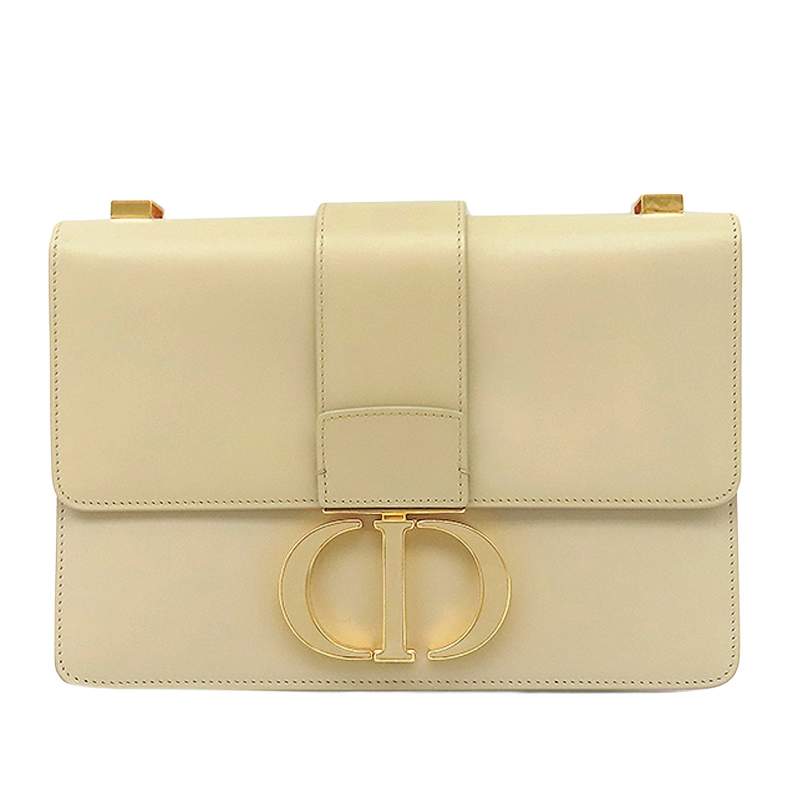 Dior 30 Montaigne Box Shoulder Bag White Leather: Dior 30 Montaigne Box Shoulder Bag White Leather The Dior 30 Montaigne Box Bag is crafted in leather and features a detachable, adjustable flat leather shoulder strap, a push lock closure with CD sign