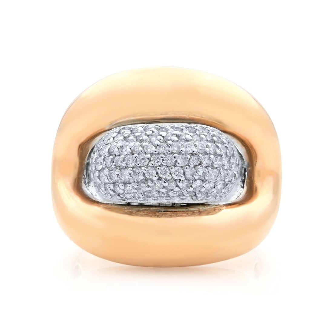 Rachel Koen 14K White Rose Gold Diamond Ring 0.35Cttw Size 7 Adjustable Cocktail: Rachel Koen 14K White Rose Gold Diamond Ring 0.35Cttw Size 7 Adjustable Cocktail This stunning Rachel Koen diamond fashion ring showcases a unique blend of 14K white and rose gold, making it a perfect