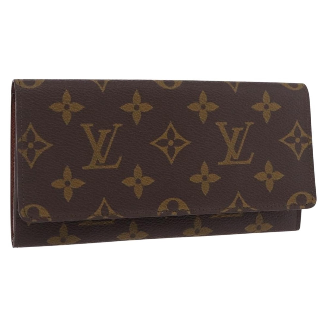Louis Vuitton M61818 Monogram Canvas Long Wallet Porte En 3 Cartes: Louis Vuitton M61818 Monogram Canvas Long Wallet Porte En 3 Cartes Louis Vuitton long wallet in Monogram Canvas, designed for women and made in France. The wallet measures approximately 17.5 cm W x 9 