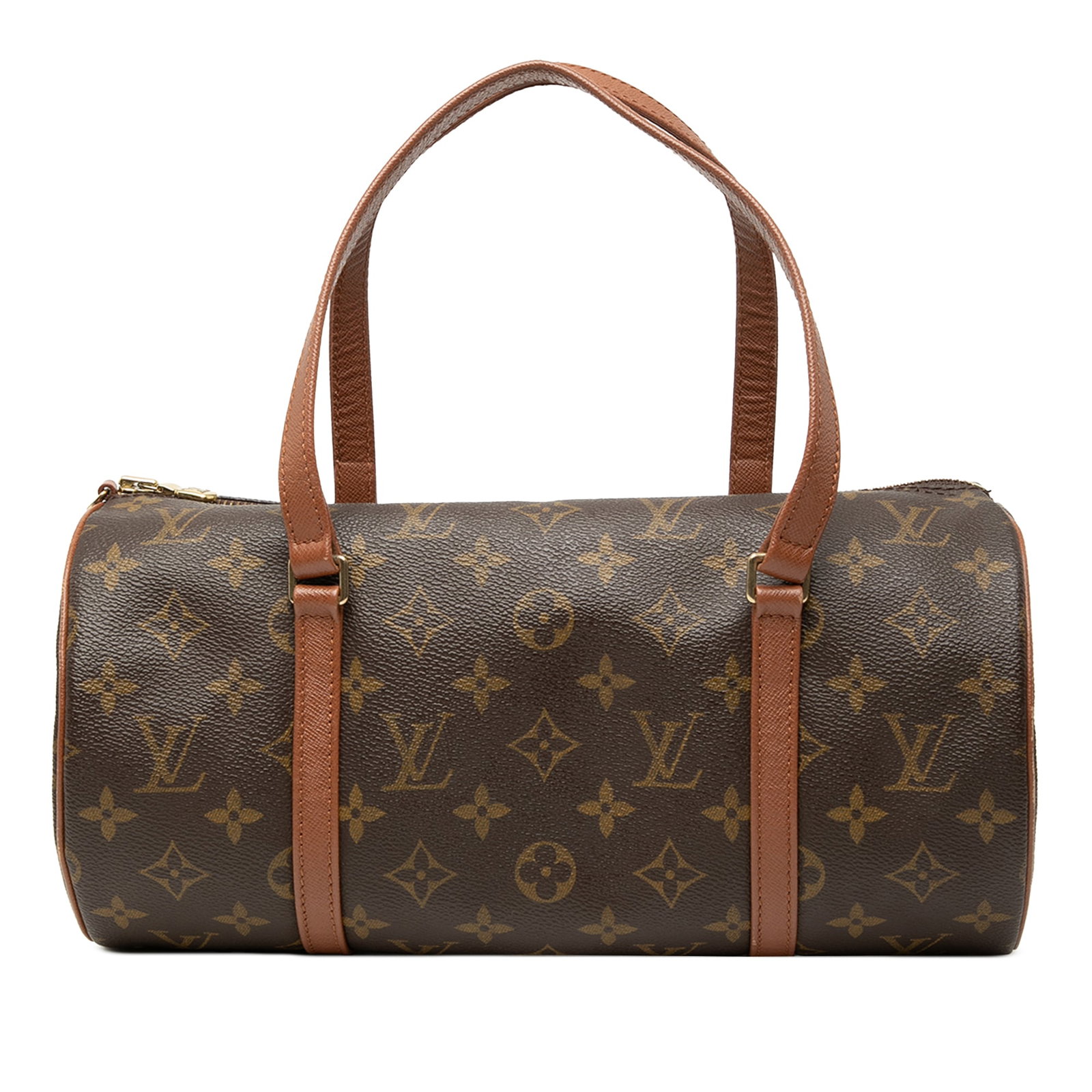 Louis Vuitton Papillon 30 Monogram Canvas Handbag: Louis Vuitton Papillon 30 Monogram Canvas Handbag Louis Vuitton Monogram Papillon 30 bag featuring a monogram canvas body, leather trim, flat leather handles, and a top zip closure. Made in France. Co