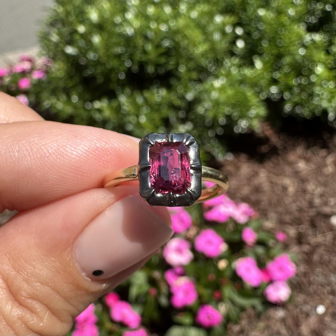 18k Gold Ruby Solitaire Ring GIA Certified 1.53ct Emerald Cut - 3