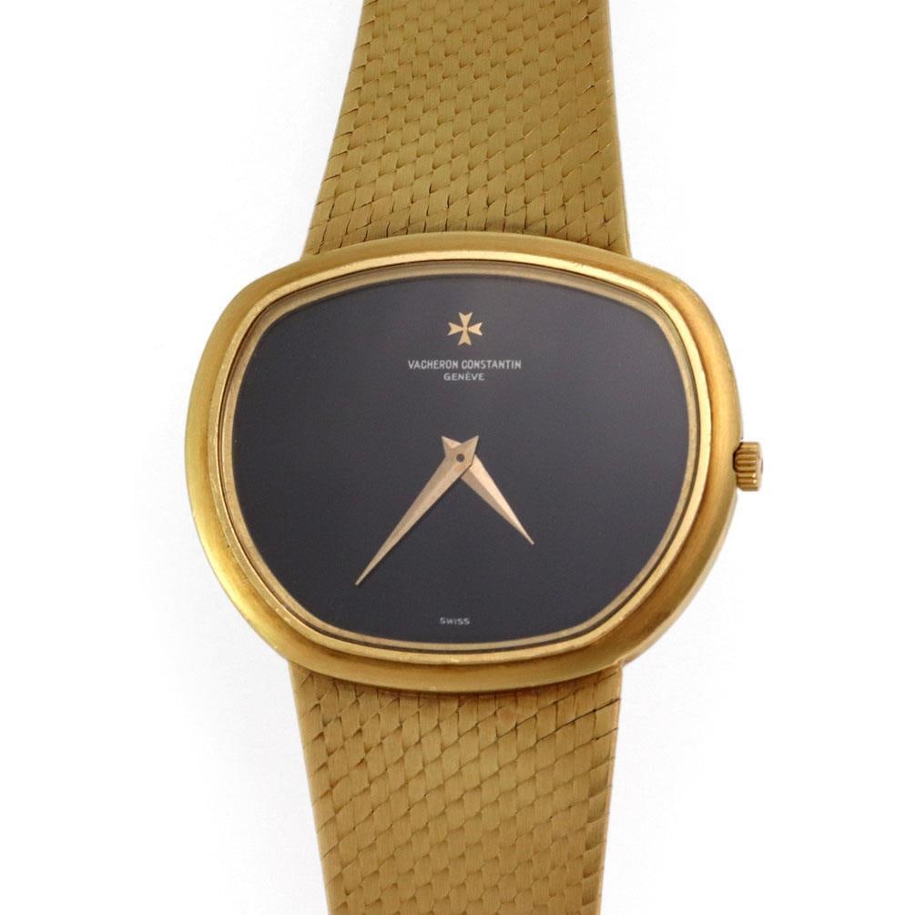 Vacheron Constantin 18k Yellow Gold Octagonal Men's Watch: Vacheron Constantin 18k Yellow Gold Octagonal Men's Watch Discover the elegance of this authentic Vacheron Constantin men's wrist watch, crafted from luxurious 18k yellow gold. This exquisite timepiec