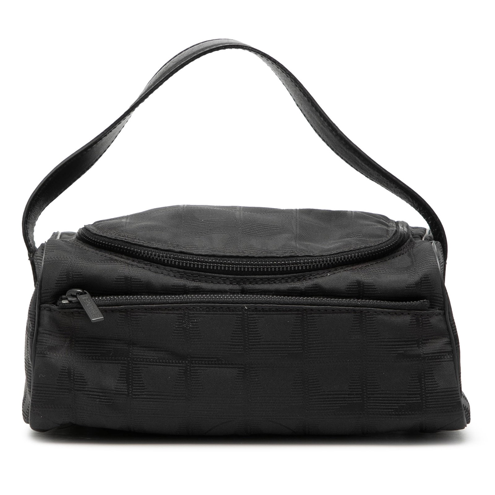 Chanel Black Nylon Vanity Case New Travel Line with Leather Handle (1 of 7)