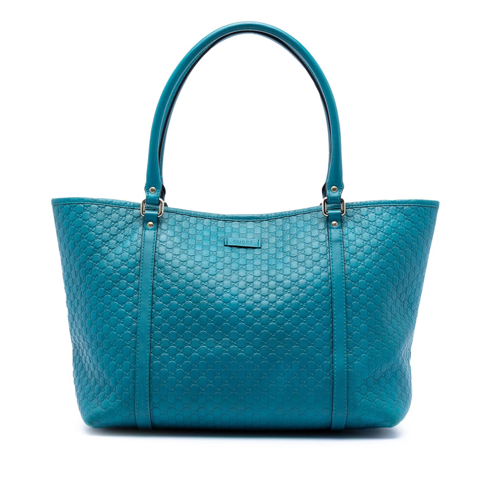 Blue Leather Microguccissima Joy Tote Bag by Gucci (1 of 7)