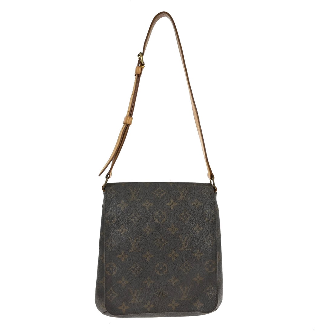Louis Vuitton Musette Salsa Monogram Shoulder Bag M51258: Louis Vuitton Musette Salsa Monogram Shoulder Bag M51258 Vintage Louis Vuitton Musette Salsa short shoulder bag in brown Monogram canvas with leather trim and an Alcantara lining. This medium shoulder