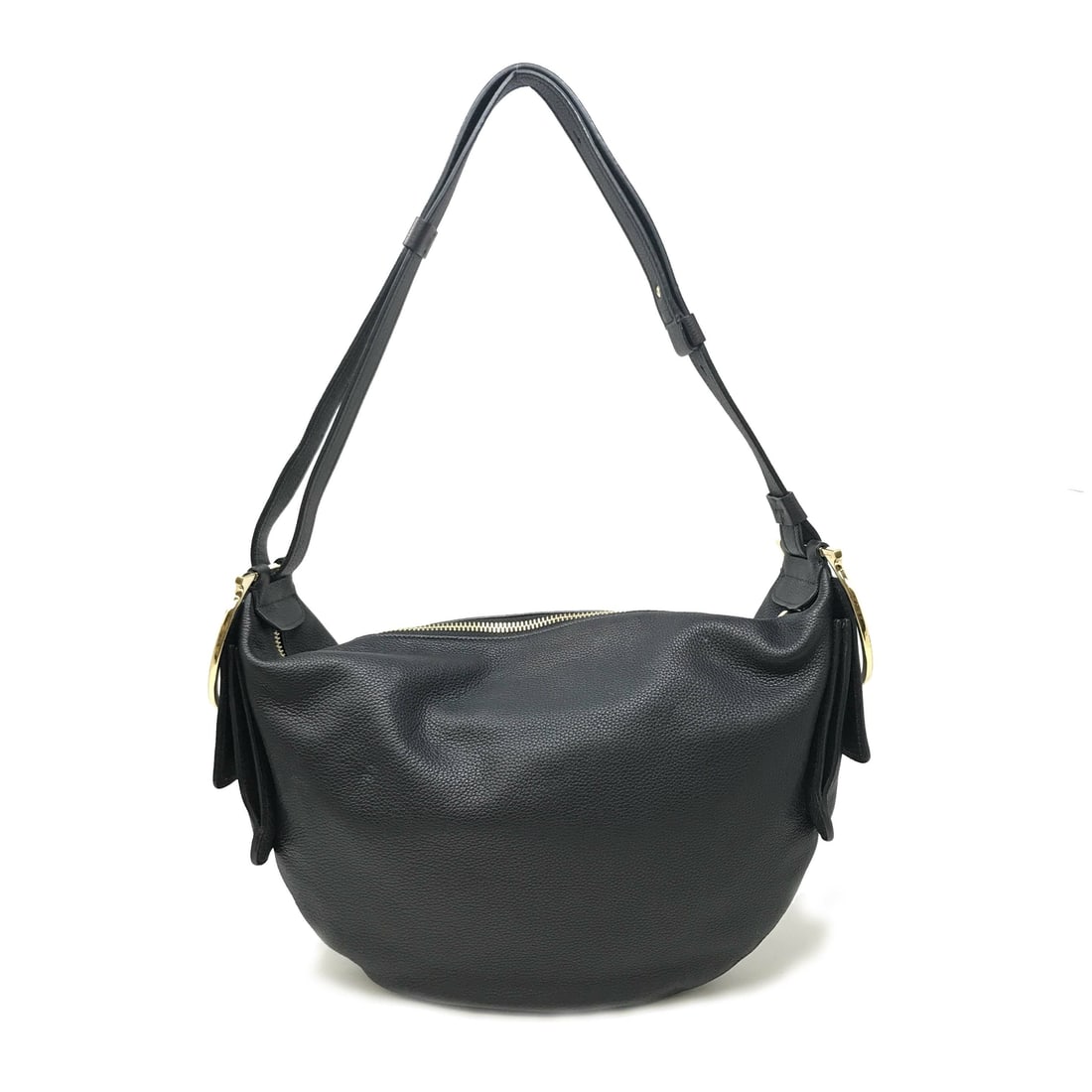 Salvatore Ferragamo 647216 Black Leather Hobo Bag for Women: Salvatore Ferragamo 647216 Black Leather Hobo Bag for Women Elevate your accessory collection with this exquisite Salvatore Ferragamo Black Leather Hobo Bag. This stylish handbag features a sleek blac