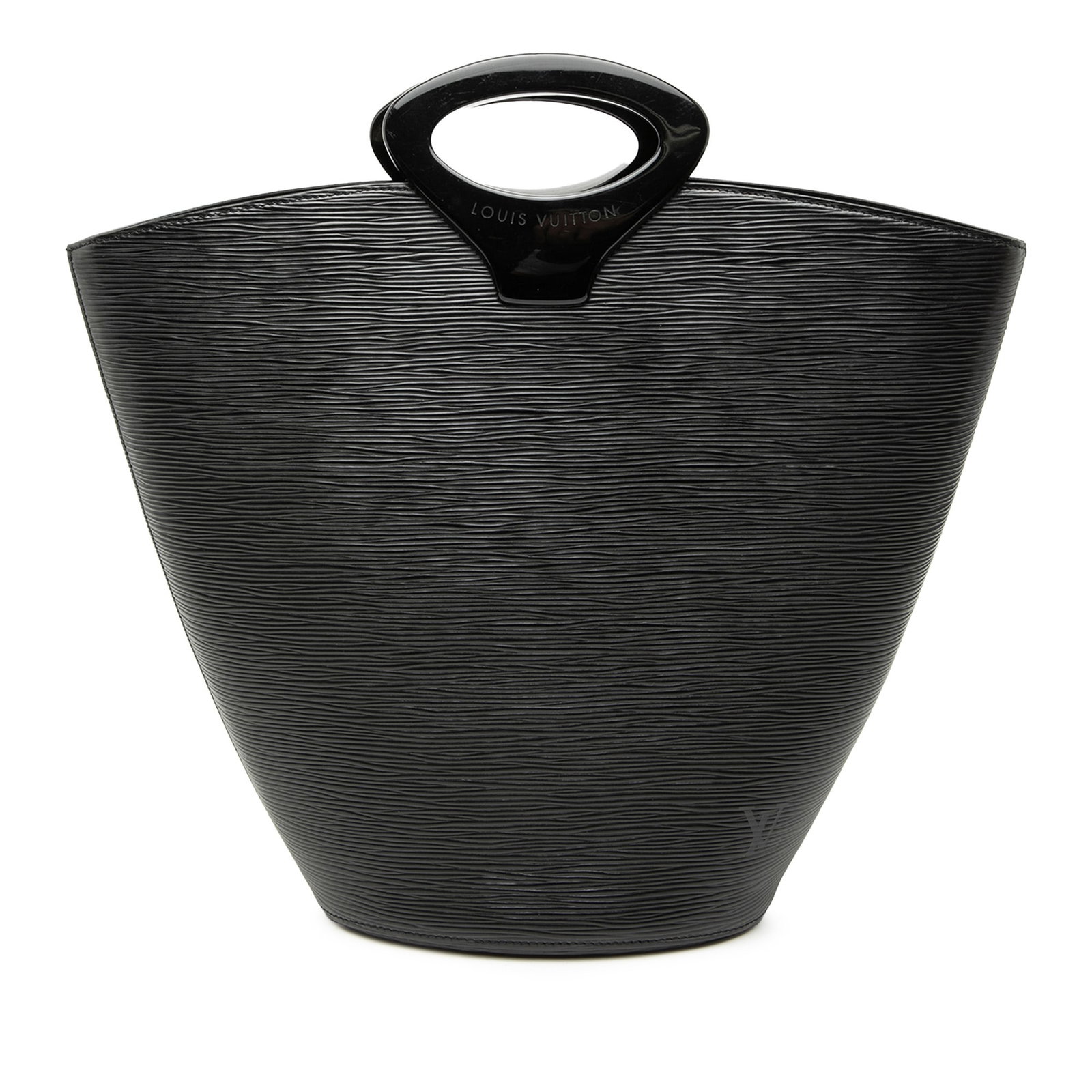 Louis Vuitton Epi Noctambule black leather bag with acrylic handles: Louis Vuitton Epi Noctambule black leather bag with acrylic handles This Louis Vuitton Epi Noctambule features a black Epi leather body with distinctive acrylic handles. The design includes an open to