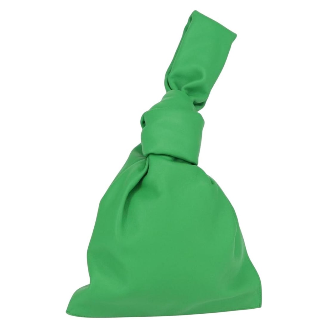 Mini The Twist green leather handbag by Bottega Veneta with dust bag: Mini The Twist green leather handbag by Bottega Veneta with dust bag This Bottega Veneta Mini The Twist Hand Bag features a sleek green leather exterior and is crafted in Italy. The bag is in excellen