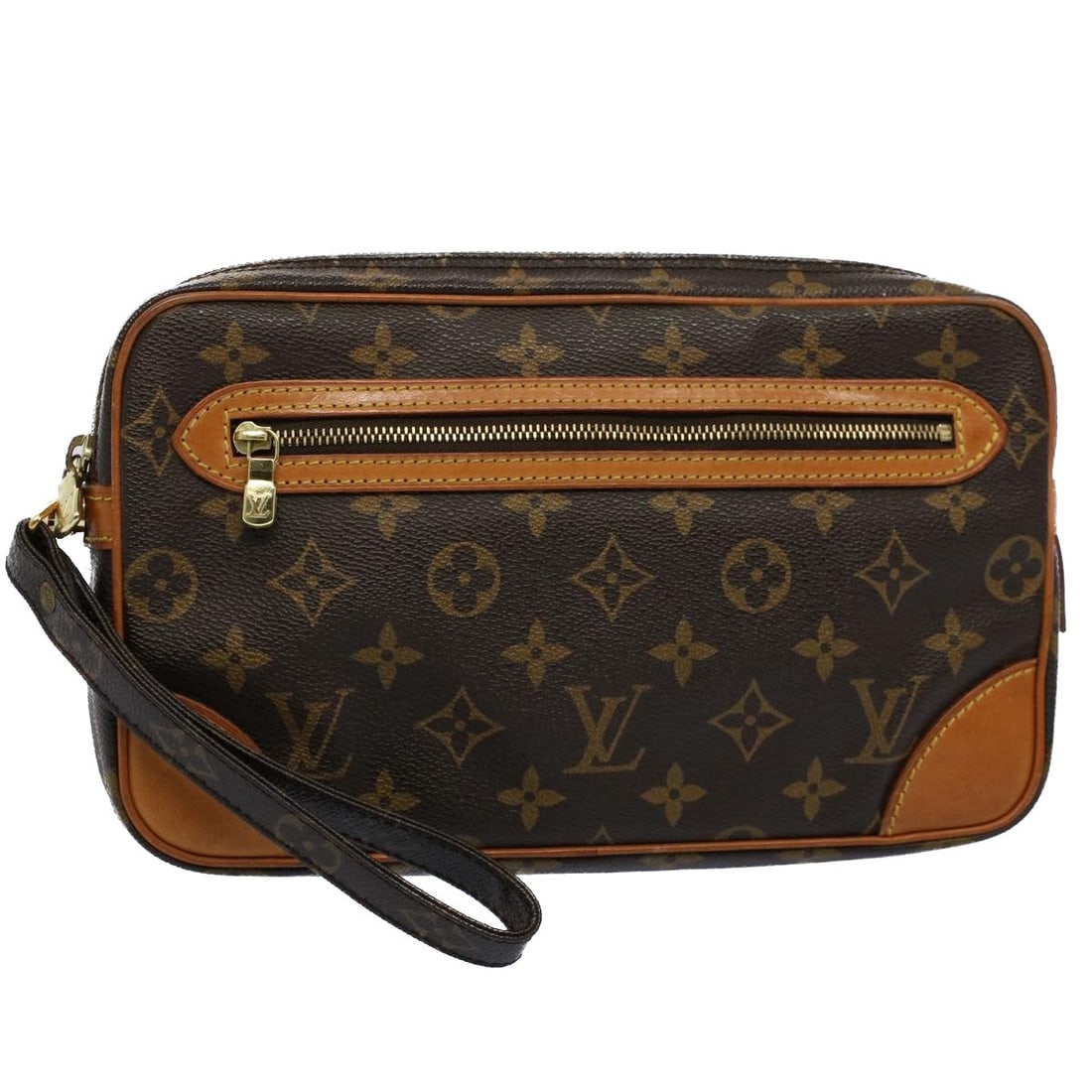 Louis Vuitton M51825 Marly Dragonne GM Monogram Canvas Clutch: Louis Vuitton M51825 Marly Dragonne GM Monogram Canvas Clutch Louis Vuitton Monogram Marly Dragonne GM clutch bag in Monogram Canvas, made in France. The bag is identified by product number M51825 and