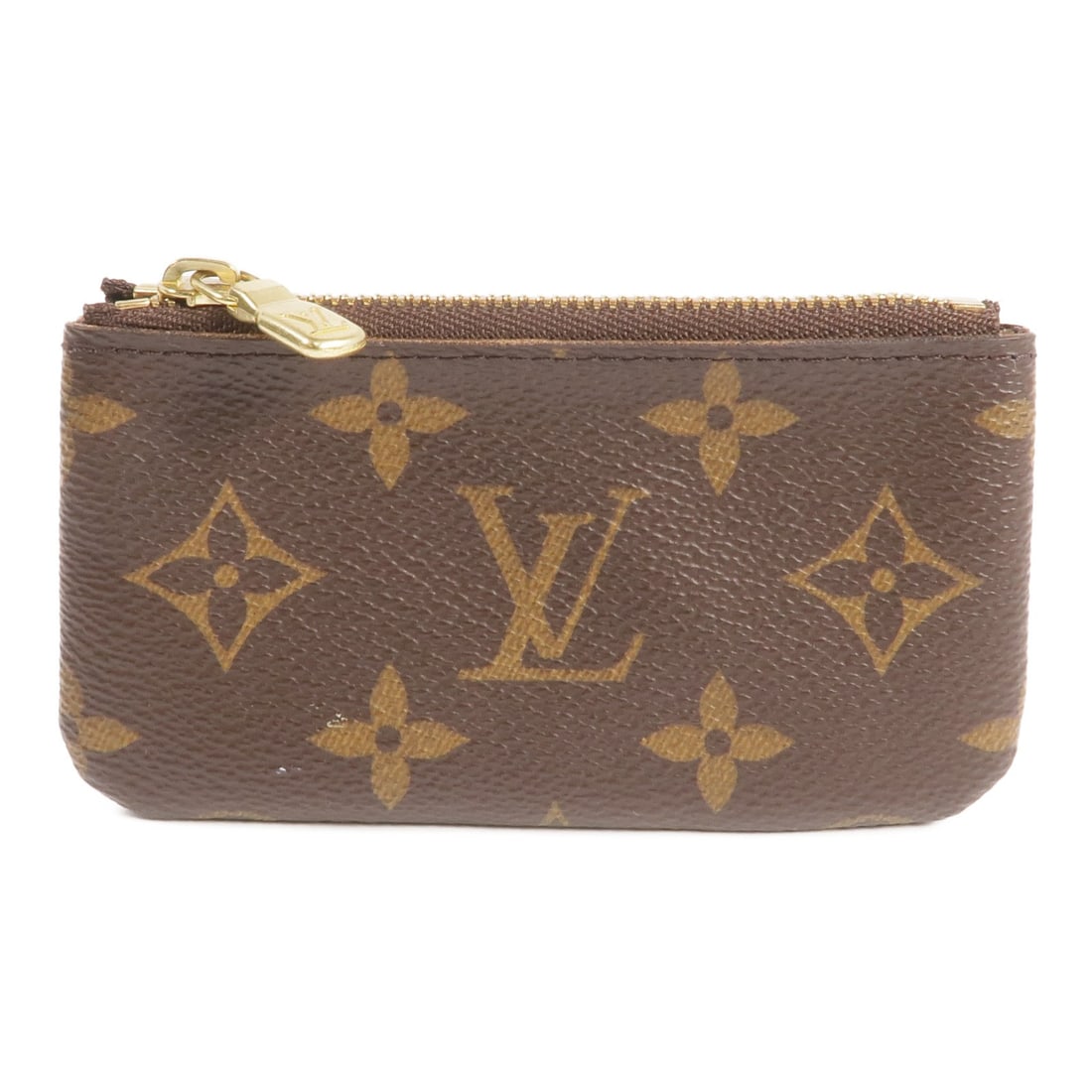 Louis Vuitton M62650 Monogram Key Pouch Brown Coated Canvas: Louis Vuitton M62650 Monogram Key Pouch Brown Coated Canvas This is a LOUIS VUITTON key pouch case in brown Monogram x PVC coated canvas, identified by model number M62650. It features a fastener pock