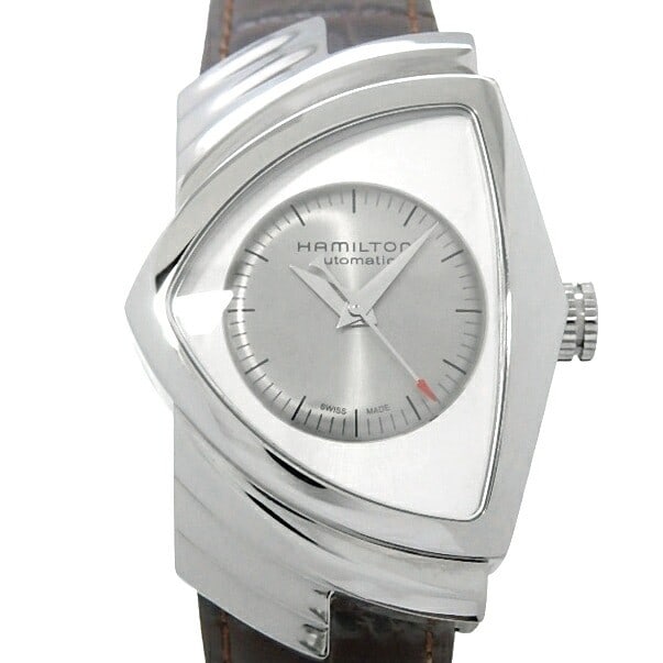 Hamilton Ventura H24515581 H245150 automatic mens wristwatch silver dial: Hamilton Ventura H24515581 H245150 automatic mens wristwatch silver dial Hamilton Ventura men's wristwatch with a silver dial, silver case, and analog display. It features an automatic movement, stain