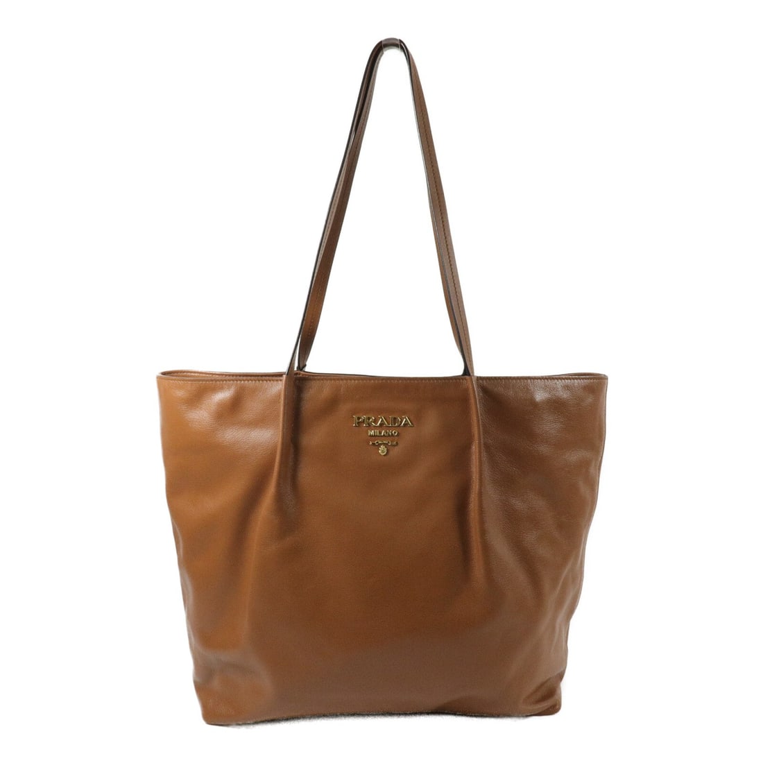 PRADA 1BG275 calfskin shoulder bag brown (1 of 15)