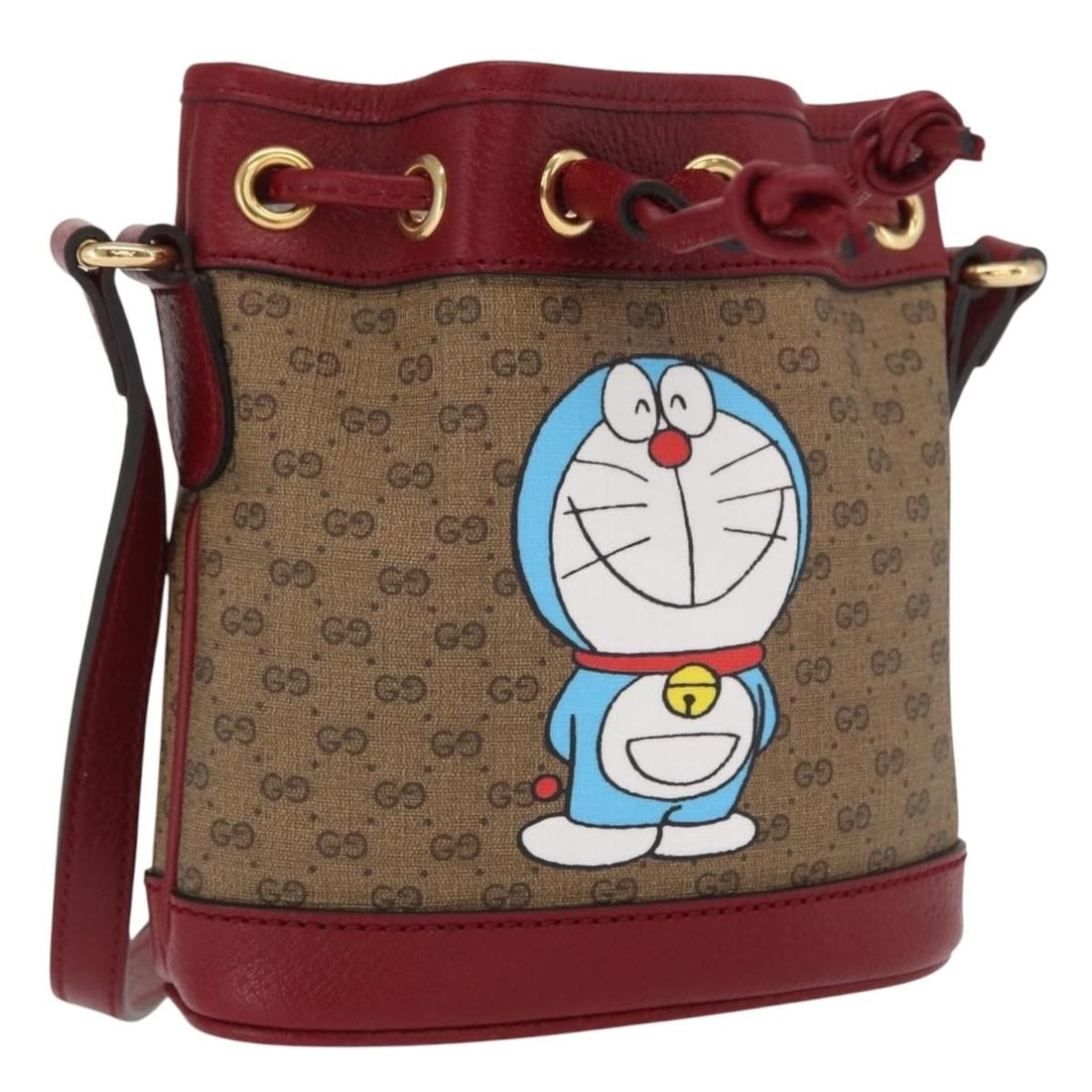 Doraemon Collaboration Micro GG Supreme Beige PVC Shoulder Bag by Gucci (1 of 18)