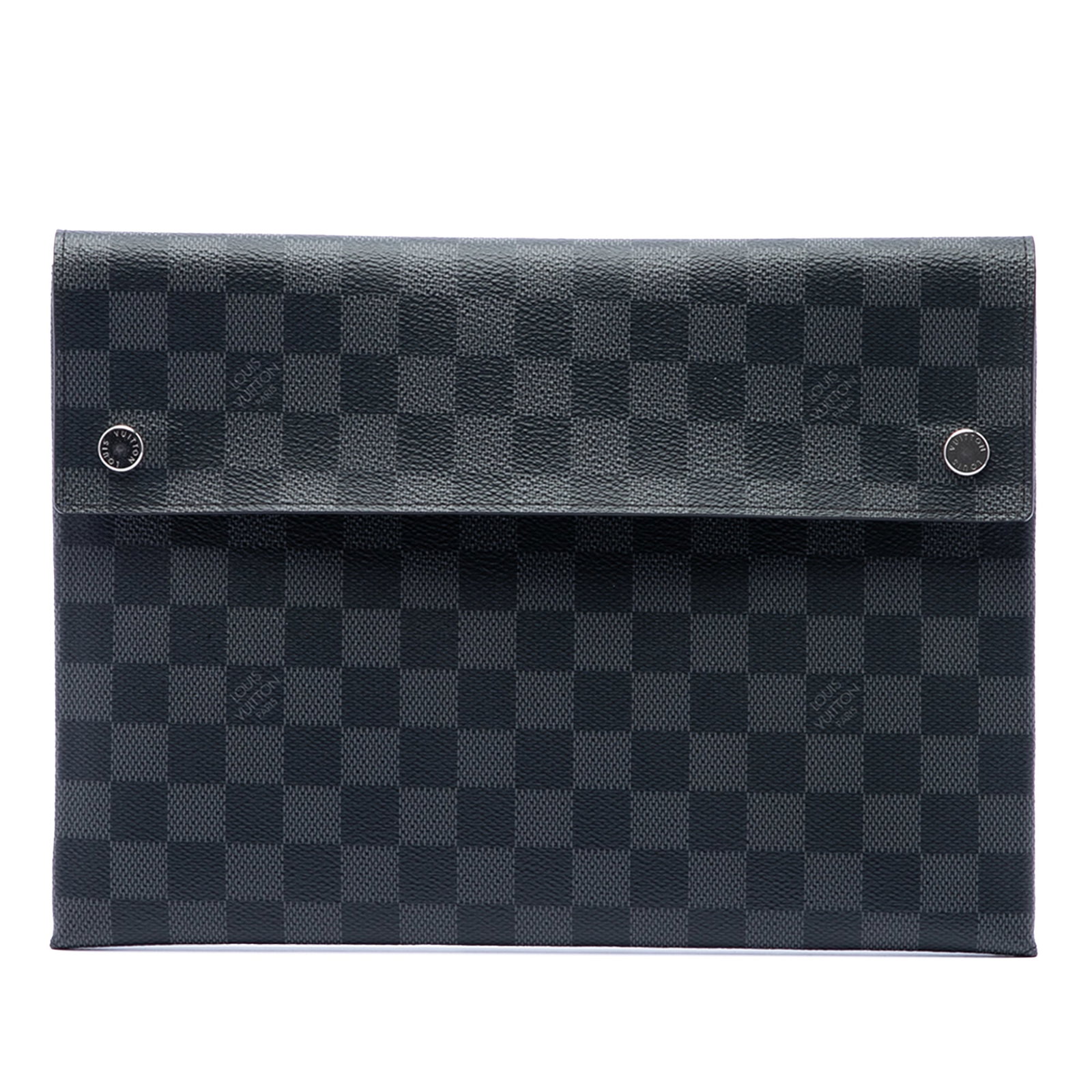 Louis Vuitton Alpha Pochette GM Damier Graphite Clutch Bag (1 of 7)