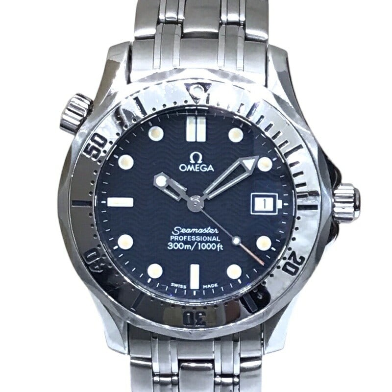 OMEGA 2542.80 Seamaster Professional 300 quartz men's wristwatch: OMEGA 2542.80 Seamaster Professional 300 quartz men's wristwatch Pre-owned OMEGA Seamaster Professional 300 men's wristwatch, model 2542.80, with a stainless steel case and navy dial. It features quar