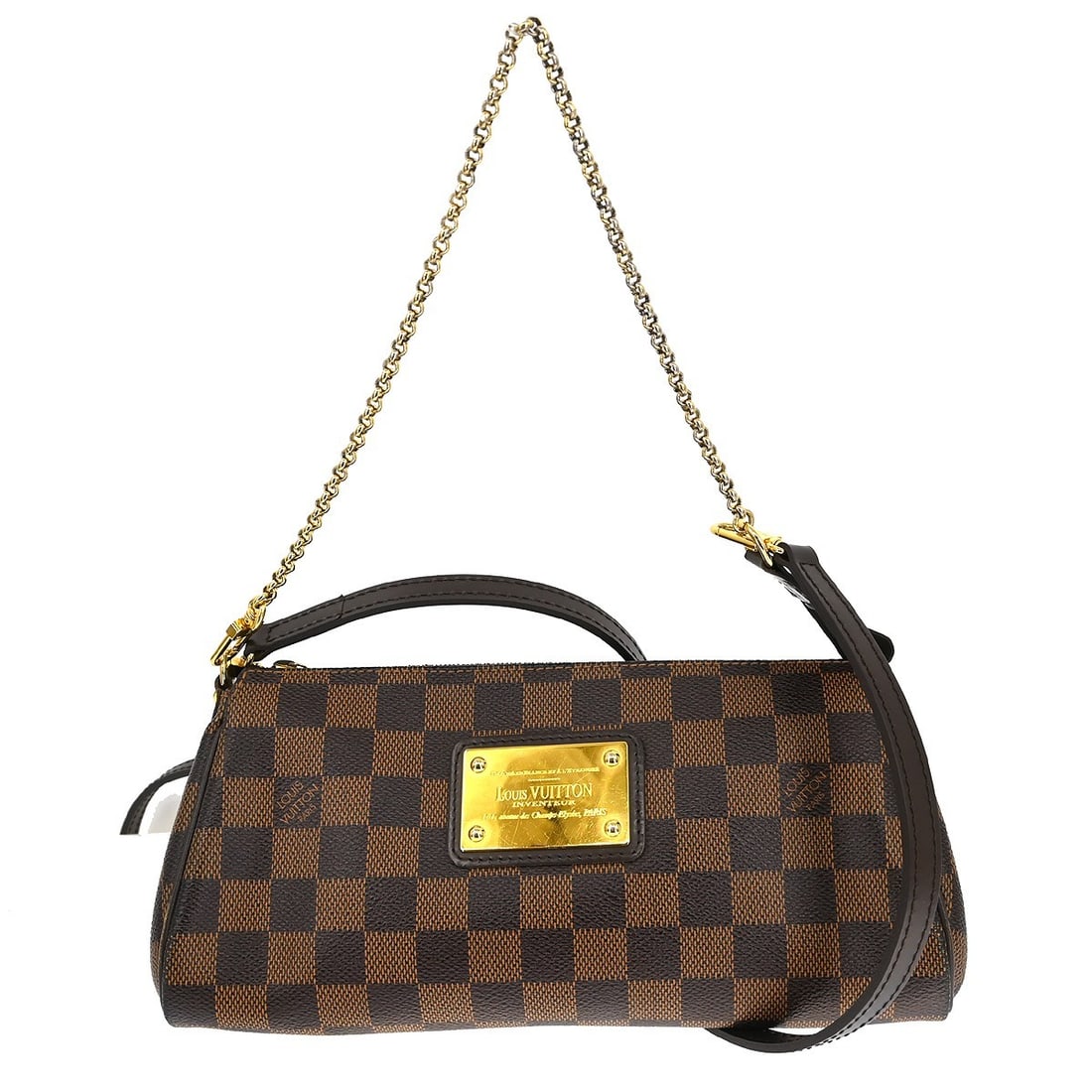 Louis Vuitton Eva N55213 Damier Ebene 2way Chain Shoulder Bag (1 of 8)