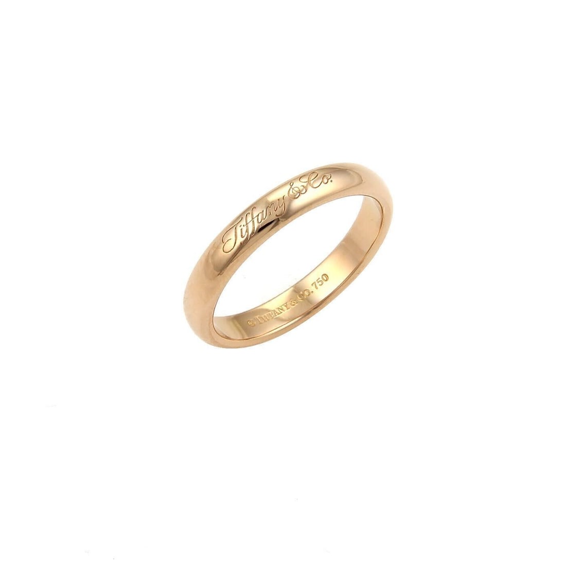 Tiffany & Co. Notes Dome Band Ring 18k Rose Gold Size 5: Tiffany & Co. Notes Dome Band Ring 18k Rose Gold Size 5 A pre-owned Tiffany & Co. Notes band ring crafted in 18k rose gold with a domed profile and minimalist design. The ring is size 5 and measures a