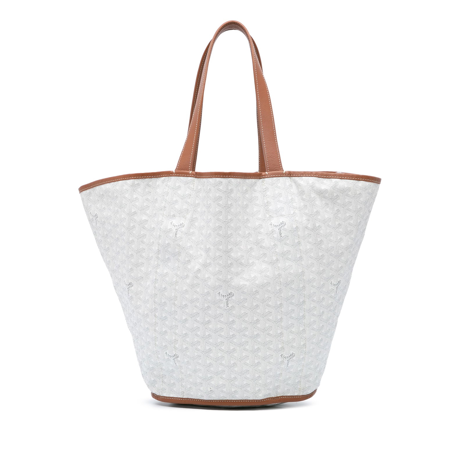Goyardine Reversible Belharra Tote White Coated Canvas Bag (1 of 7)