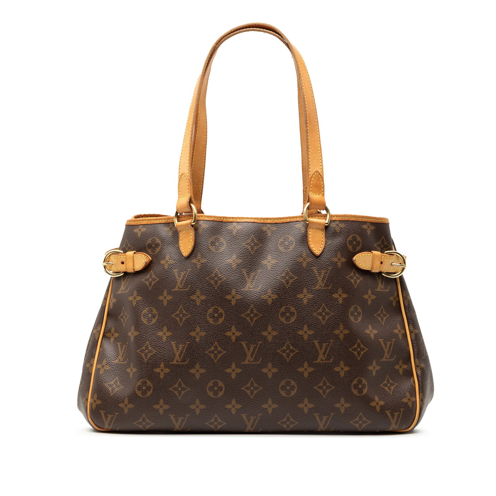 Louis Vuitton Batignolles Horizontal Monogram Canvas Shoulder Bag: Louis Vuitton Batignolles Horizontal Monogram Canvas Shoulder Bag The Louis Vuitton Batignolles Horizontal features the signature monogram canvas with flat vachetta leather shoulder straps, an open to