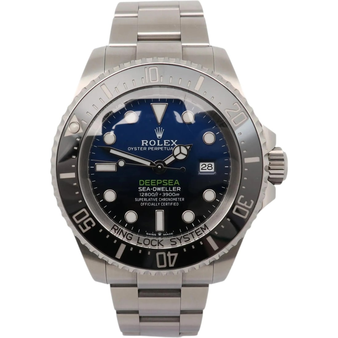 Rolex D-Blue Deepsea Sea-Dweller 126660 Blue Dial Luxury Men's Automatic Watch: Rolex D-Blue Deepsea Sea-Dweller 126660 Blue Dial Luxury Men's Automatic Watch This Rolex Sea-Dweller D-Blue Deepsea James Cameron 126660 is a luxury men's wristwatch featuring a striking black and bl