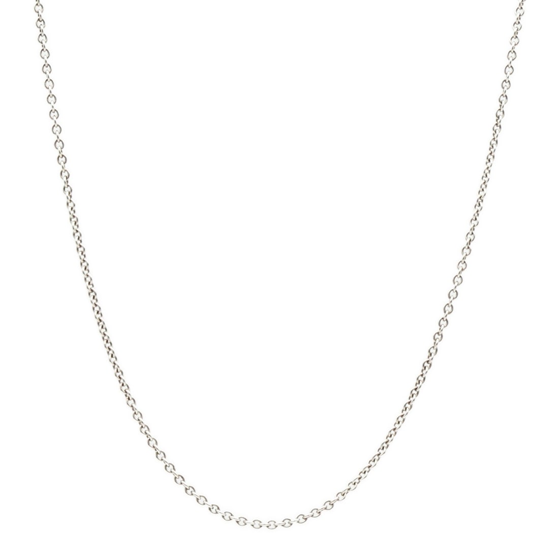 Tiffany Co 925 Sterling Silver Necklace with Storage Box: Tiffany Co 925 Sterling Silver Necklace with Storage Box A Tiffany & Co. necklace in silver 925 sterling silver with a silver finish. It is a unisex regular-size necklace and comes with a storage box.