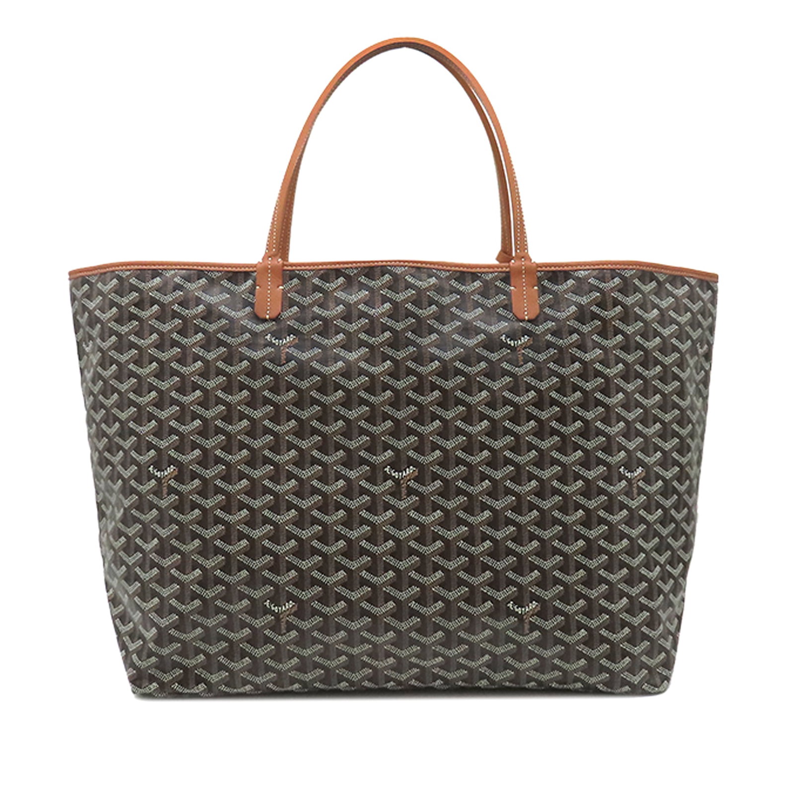 Goyard Saint Louis GM Goyardine Tote Bag Black (1 of 7)