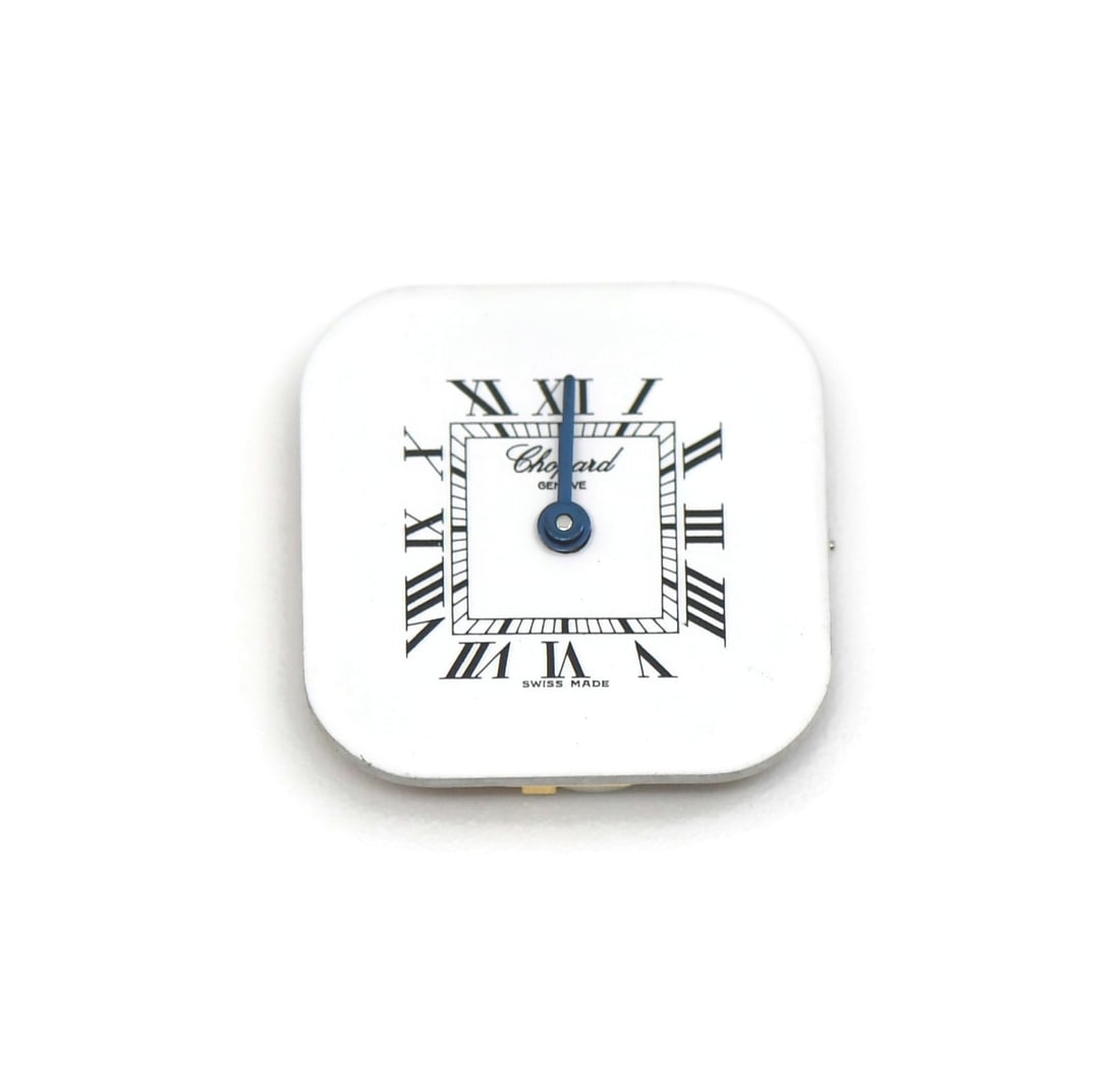 Chopard 976-001 Quartz Watch Movement With Crown: Chopard 976-001 Quartz Watch Movement With Crown This is a pre-owned Chopard Cal 976-001 quartz movement, designed for compatibility with Chopard watches. The movement measures 16mm and comes with a c