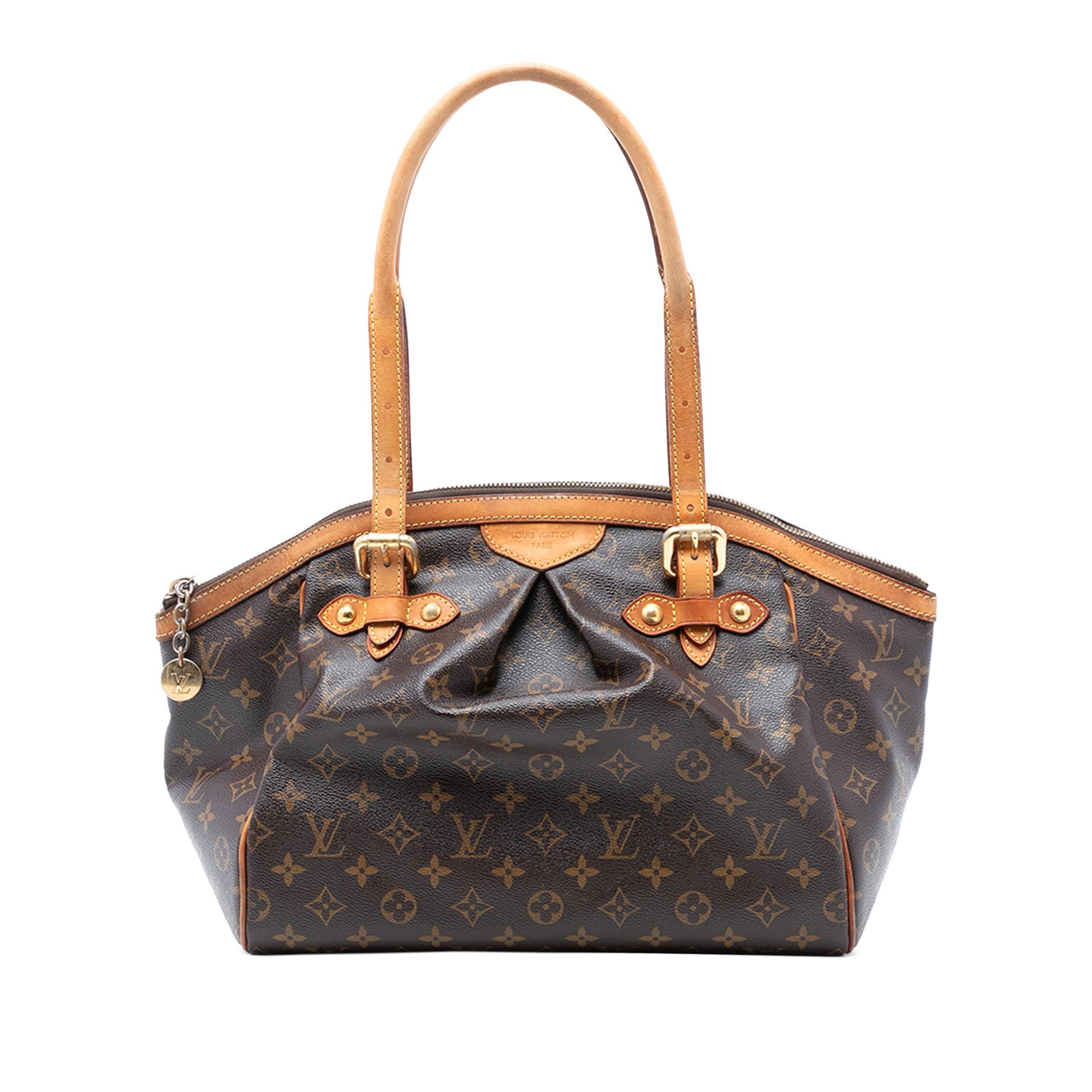 Louis Vuitton Tivoli GM Brown Monogram Canvas Tote with Leather Trim (1 of 7)
