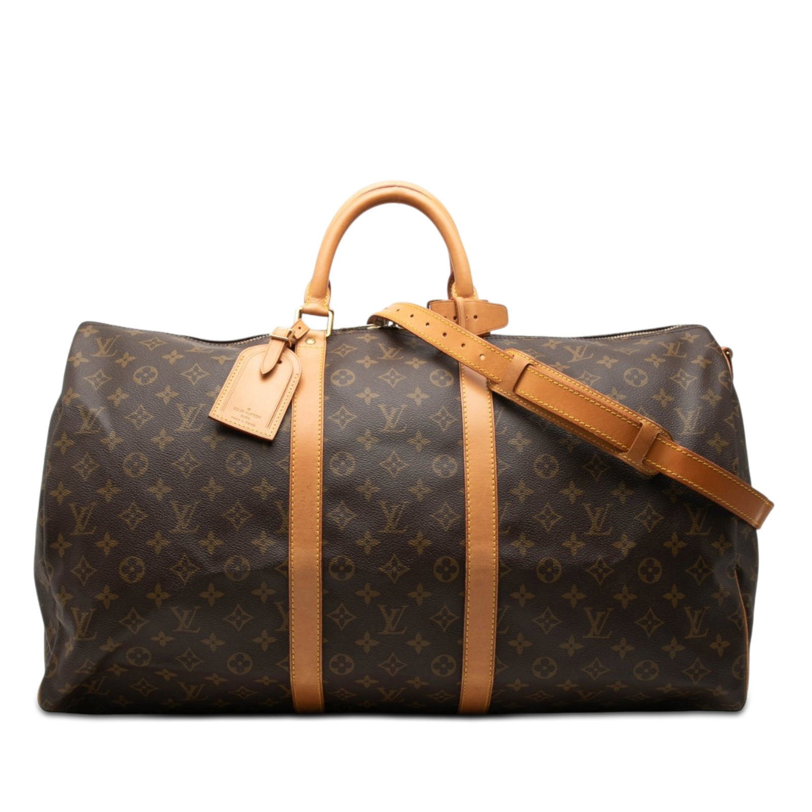 Louis Vuitton Keepall Bandouliere 55 Monogram Canvas Travel Bag (1 of 7)