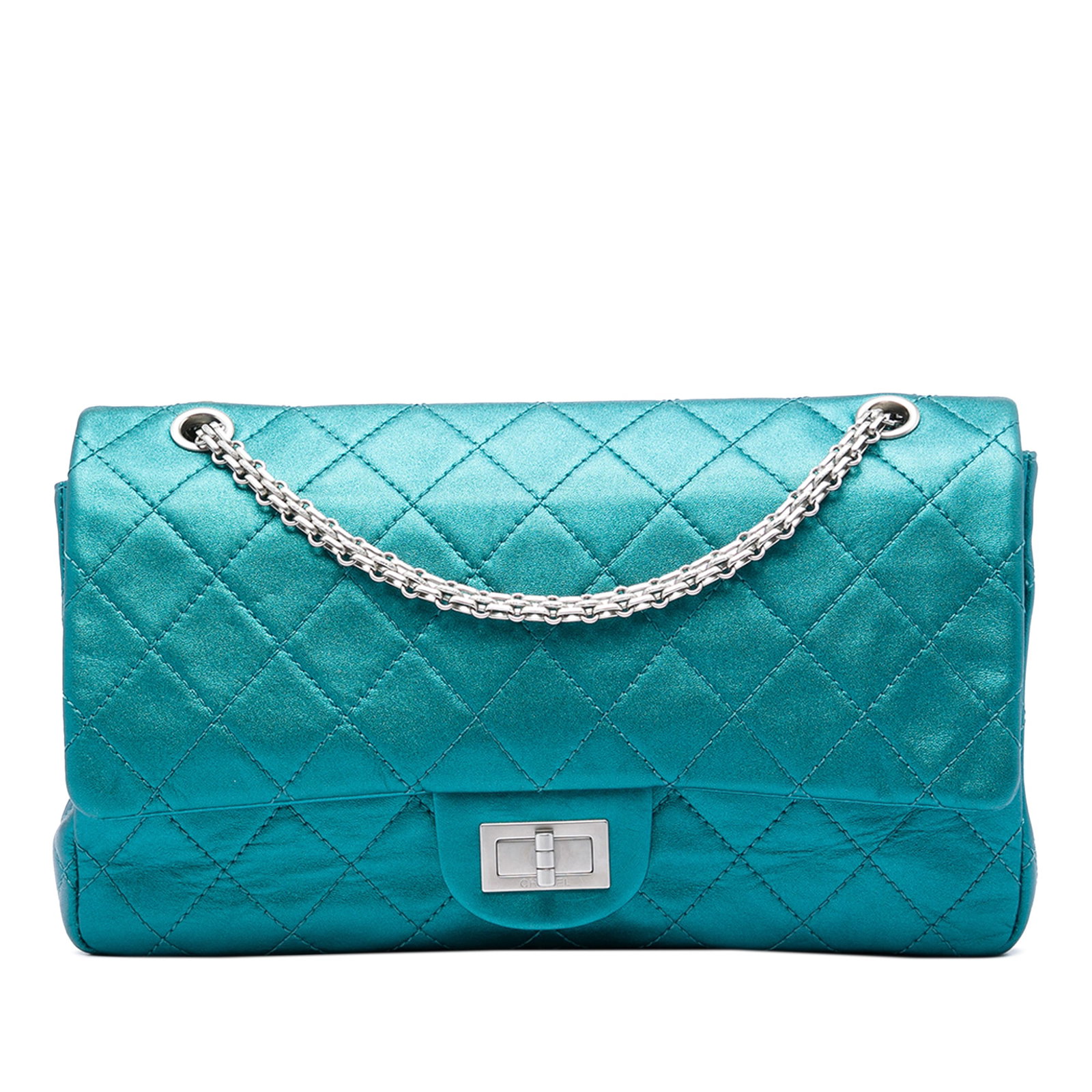 Chanel Reissue 2.55 227 Metallic Quilted Calfskin Shoulder Bag (1 of 7)
