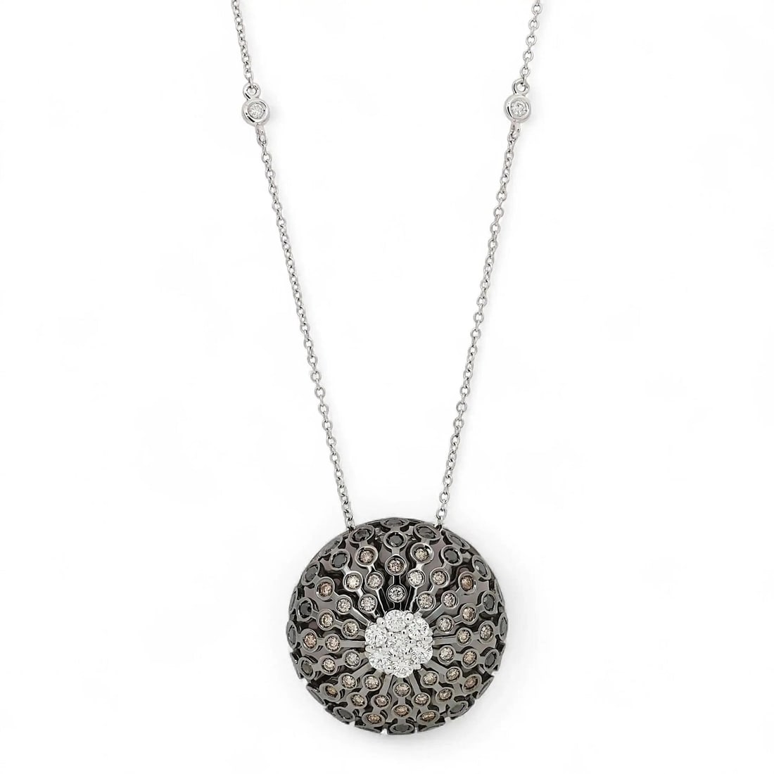 Salvini 18K White Gold Diamond Pendant Necklace 2.01 ctw (1 of 7)