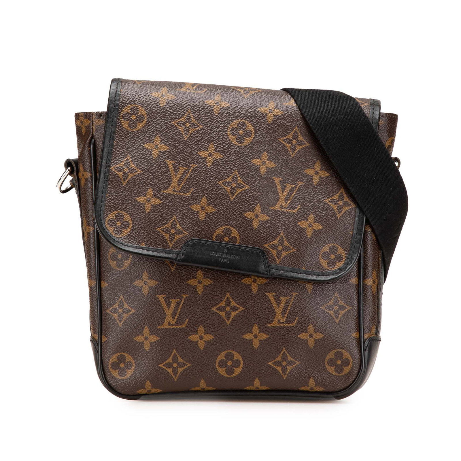 Louis Vuitton Monogram Macassar Bass PM Stylish Brown Canvas Bag: Louis Vuitton Monogram Macassar Bass PM Stylish Brown Canvas Bag This Louis Vuitton Monogram Macassar Bass PM showcases a stylish monogram canvas body complemented by leather trim. It features a flat 