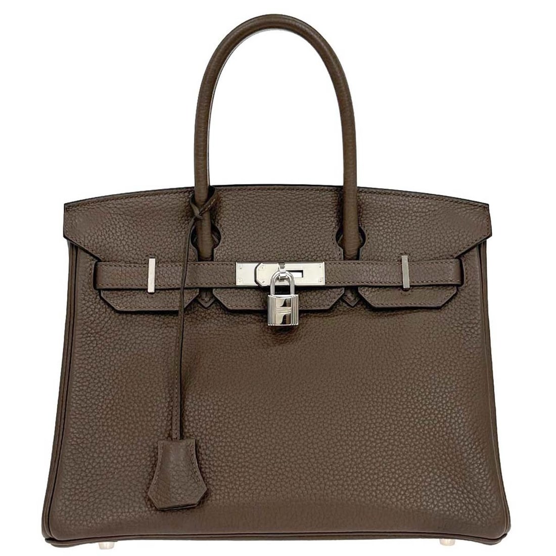 Hermes Birkin 30 Togo Leather Top Handle Bag Taupe Gray: Hermes Birkin 30 Togo Leather Top Handle Bag Taupe Gray Hermes Birkin 30 top handle handbag in Taupe Gray/Sauge Togo leather, made in France. It features double handles, a leather lining, a lock accen